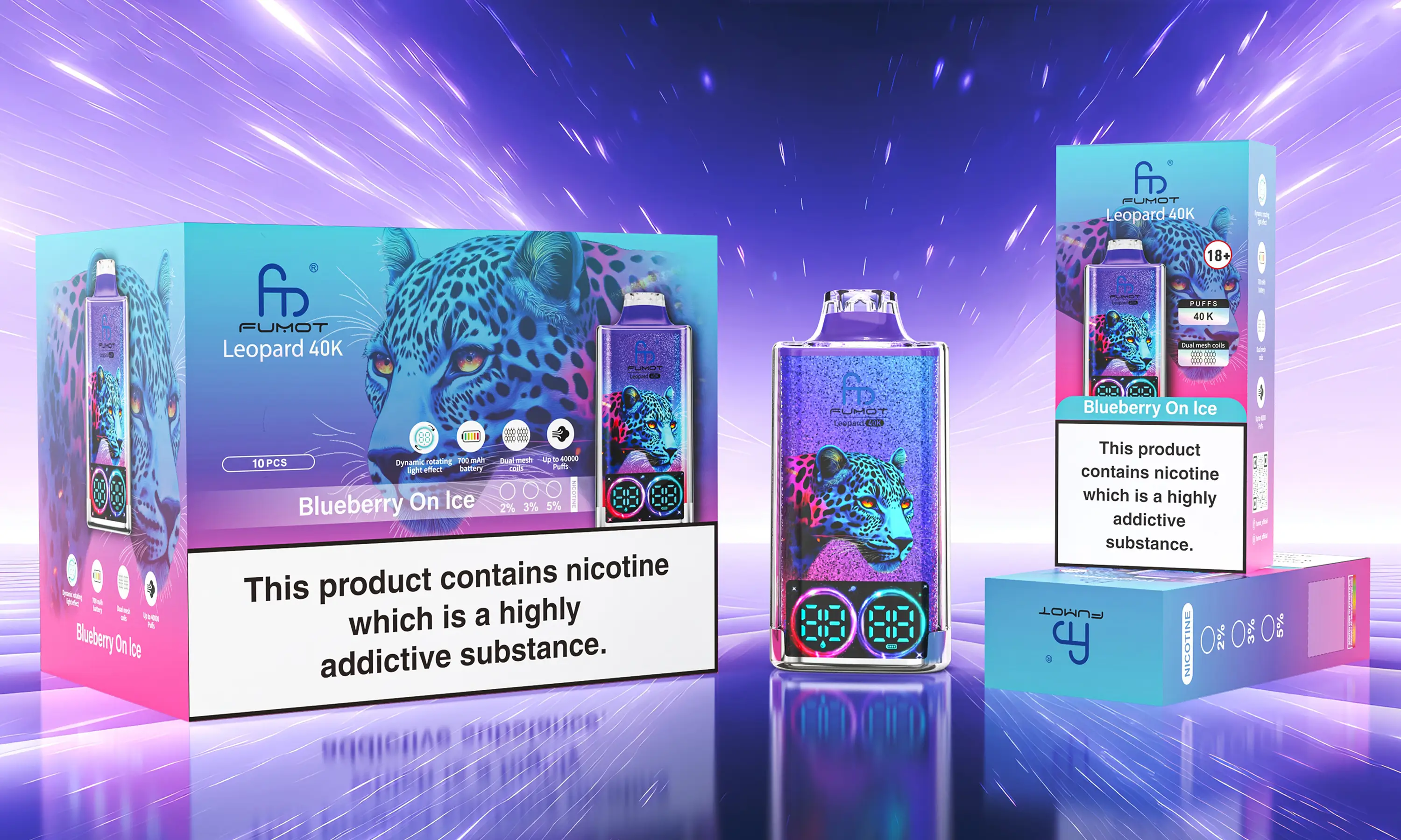 Fumot Vape 40000 затяжек - Вид сбоку
